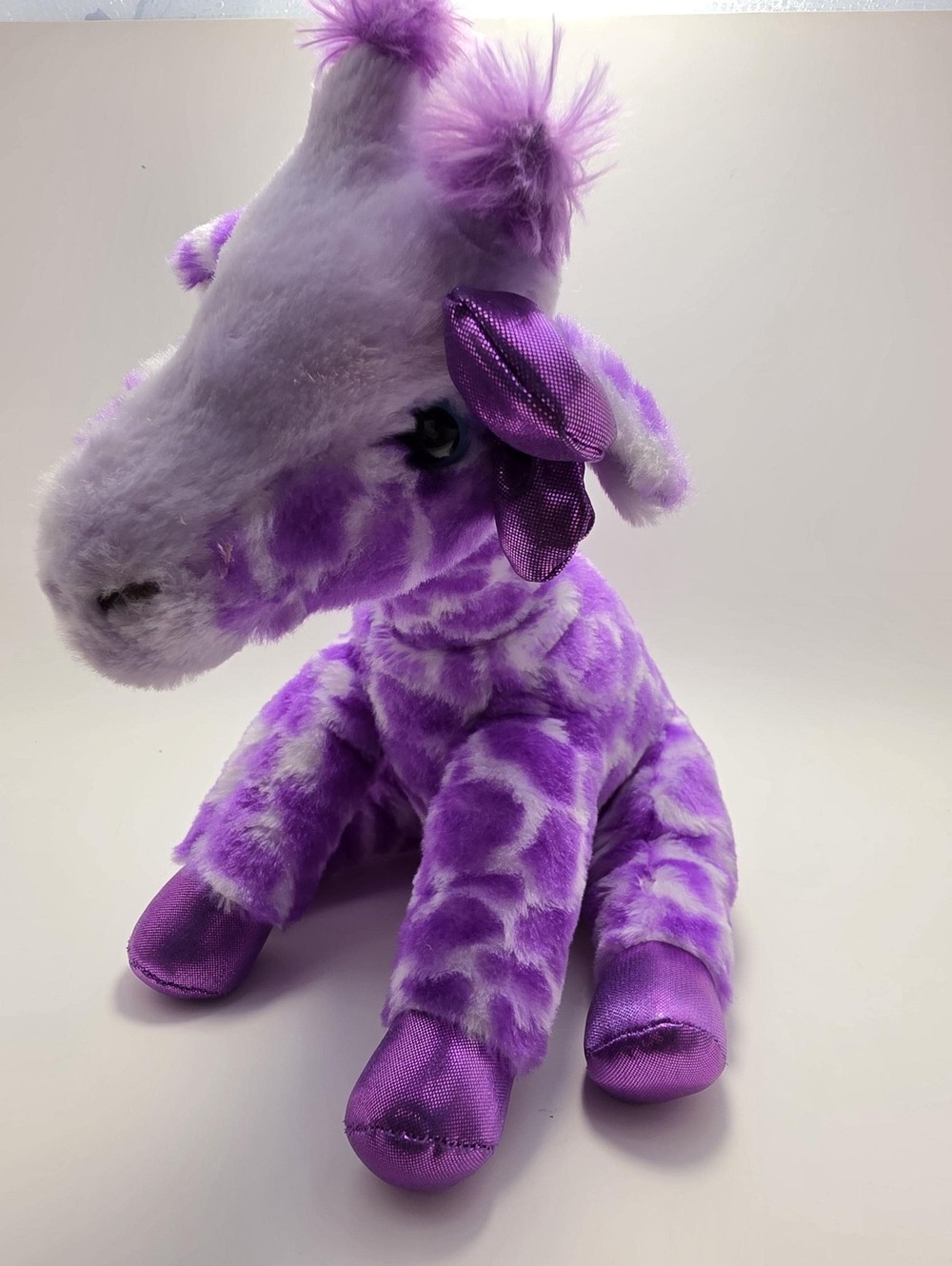 Aurora Girlz Nation Giraffe Purple Plush Blue Eyed Stuffed Animal (12 inch)